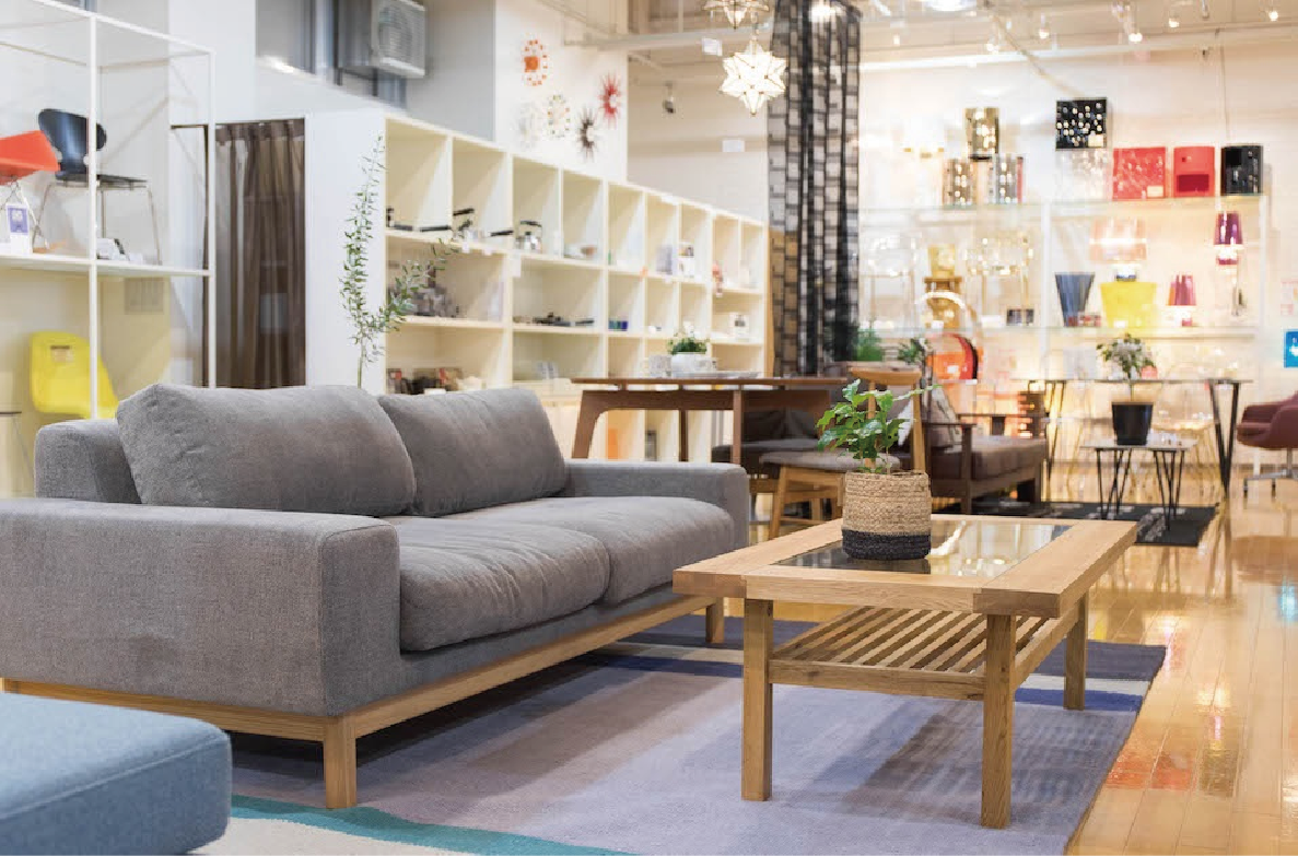 店内ソファ展示